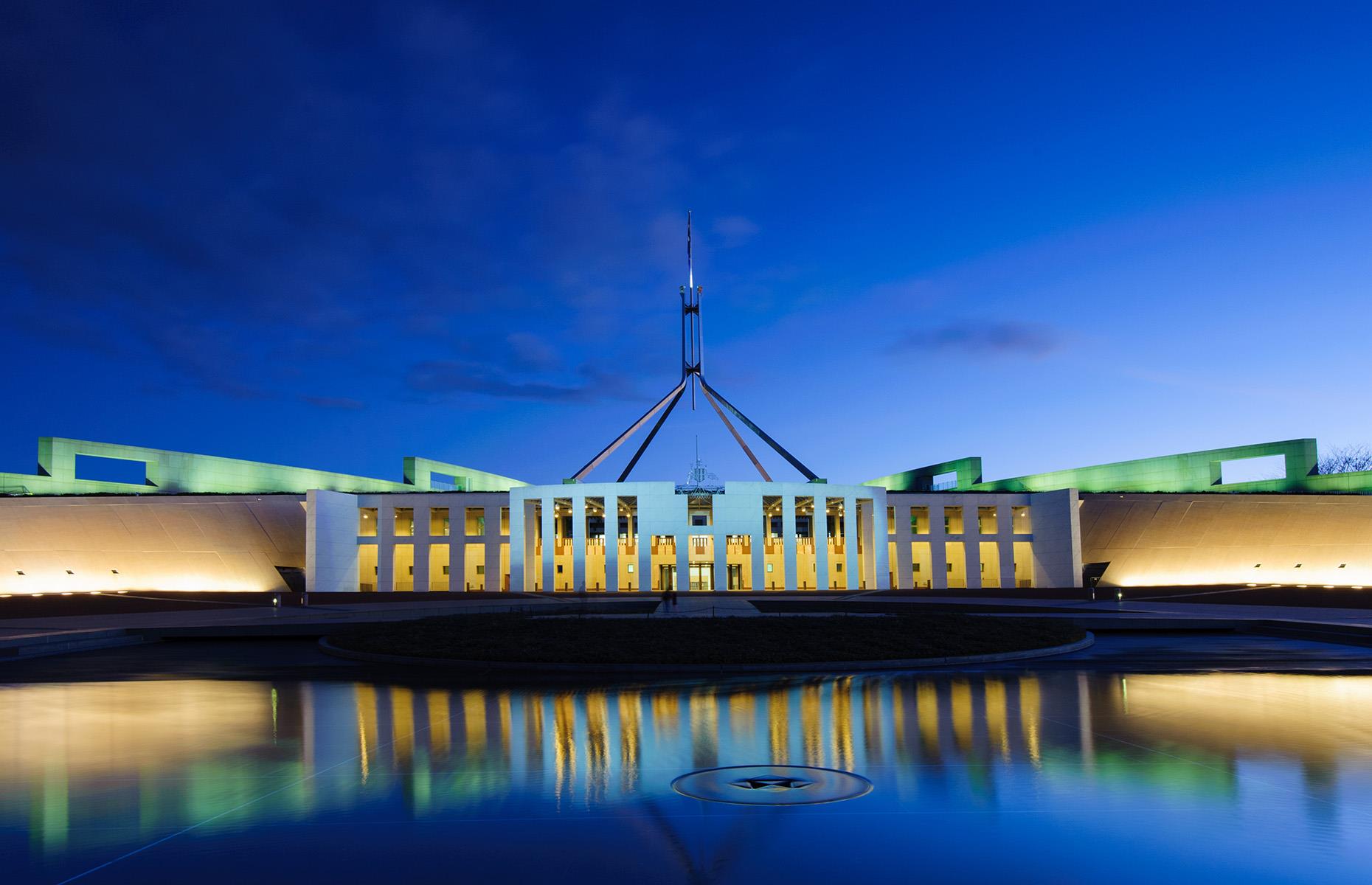 43: Parliament House in Canberra